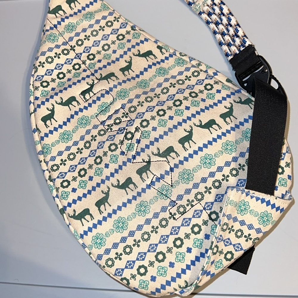 KAVU Original Rope Sling Bag Crossbody With Scandinavian Deer retired - Picture 4 of 7